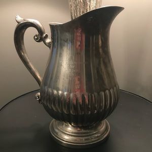 TWO Beautiful Sheffield silver plated trophy pitchers!
